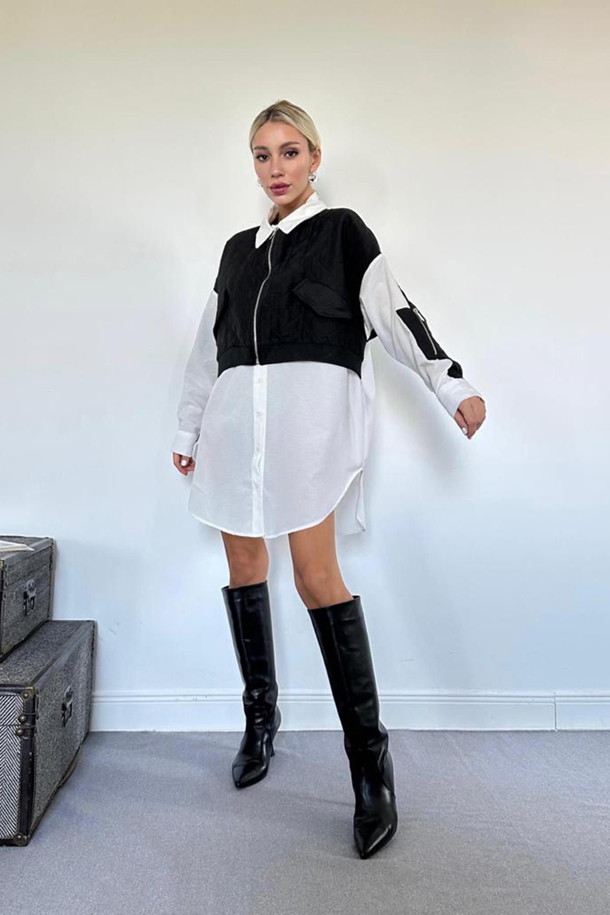 Kapitone Garnili Gömlek