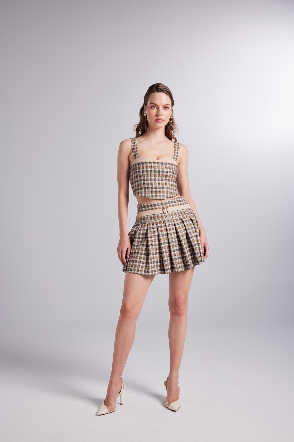 Маркано Мерида Шорты Юбка Бежевый