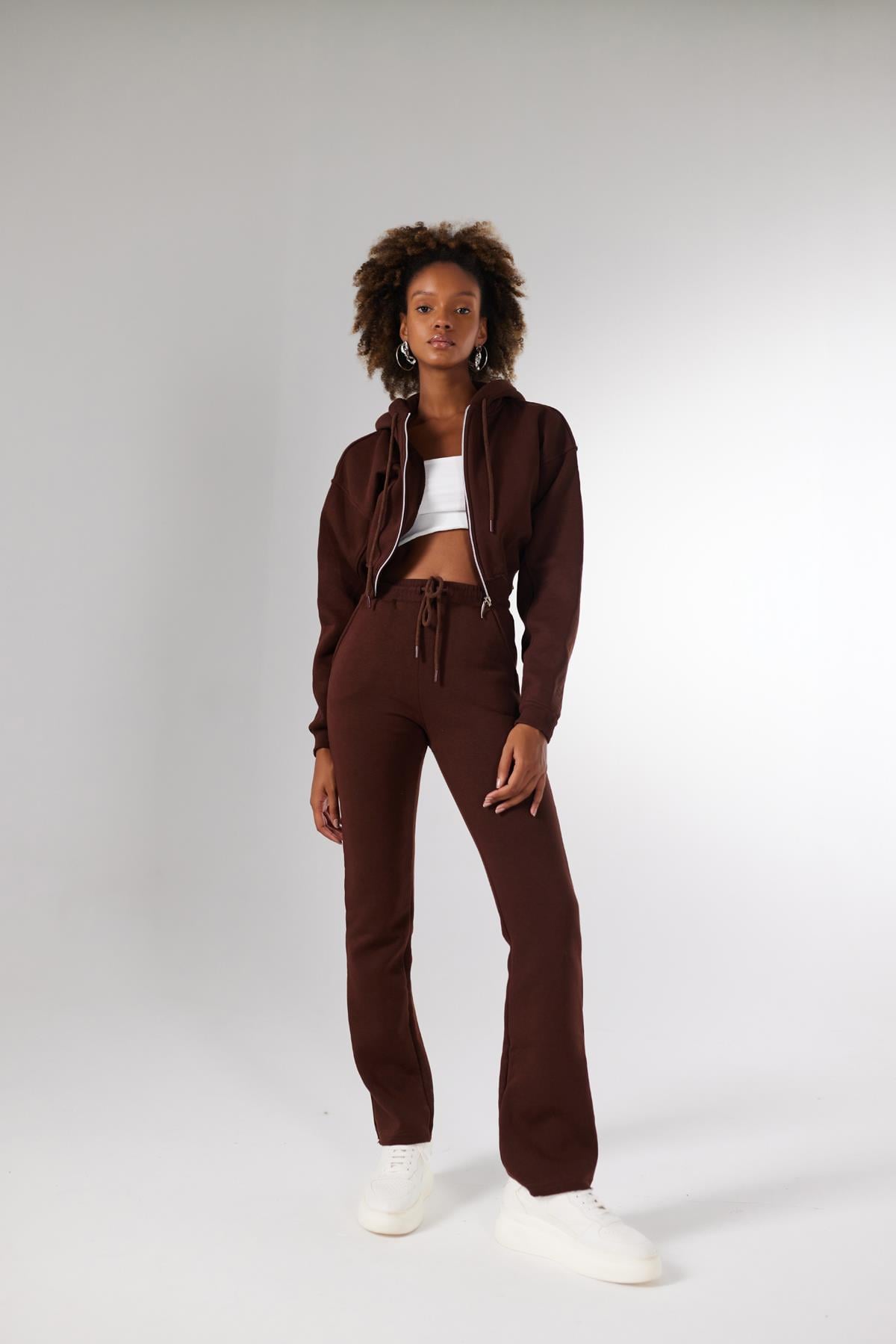 Mixed Eşofman Altı Kahve