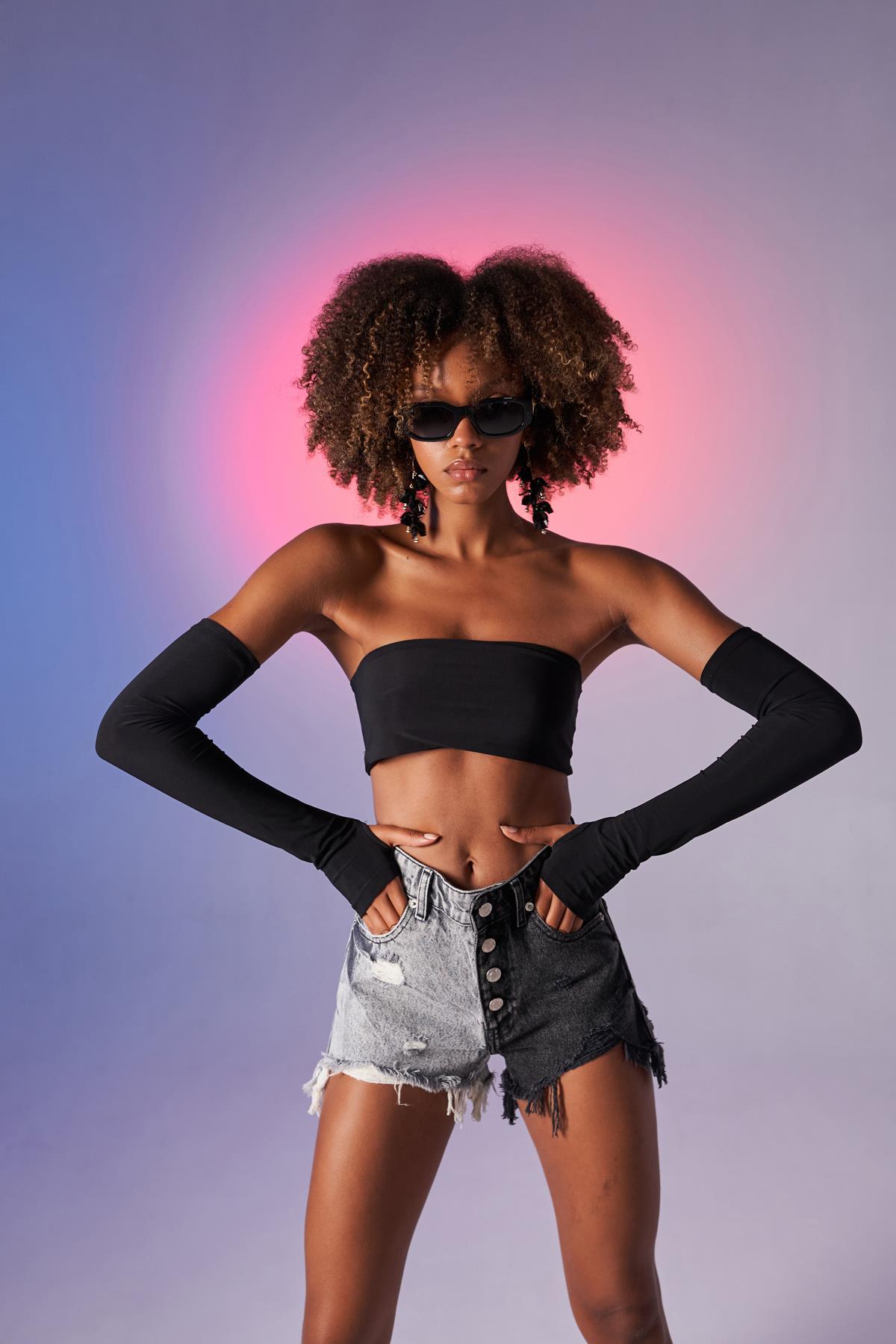 Markano Noir Bluse Schwarz