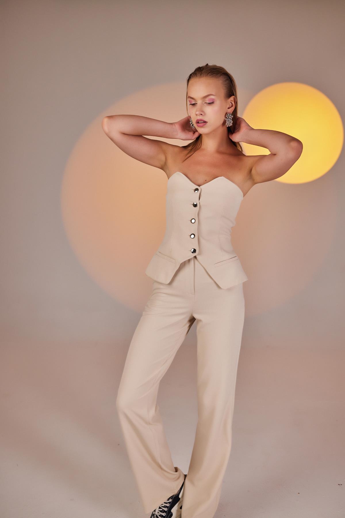 Markano Panky Bluse Beige