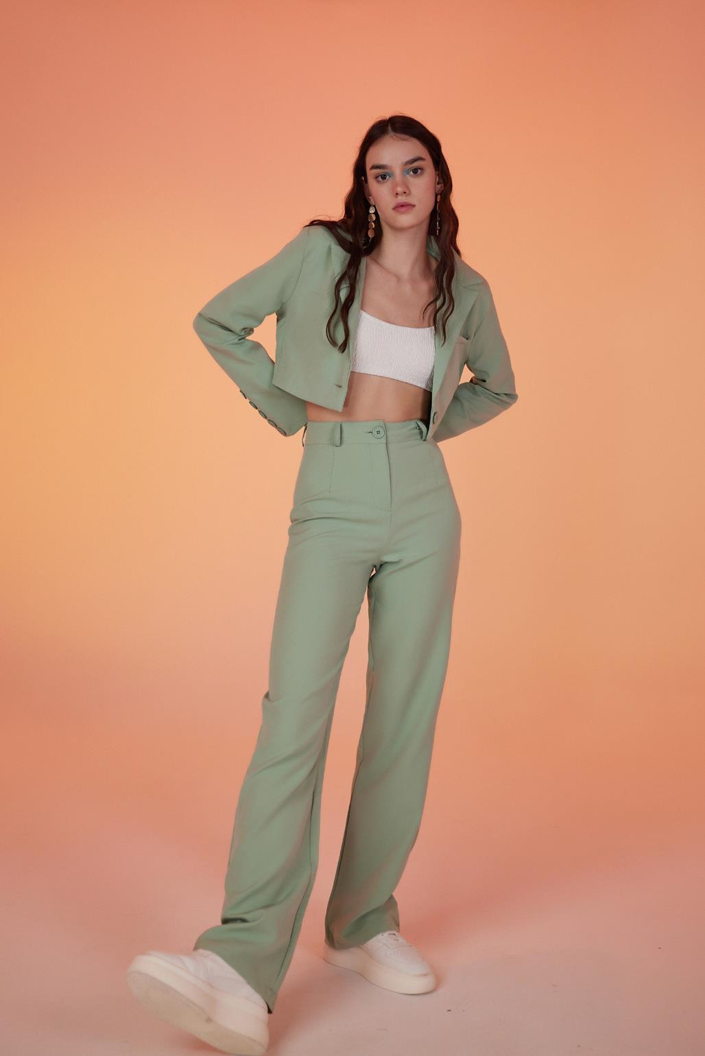 Маркано Панки Брюки Зеленые