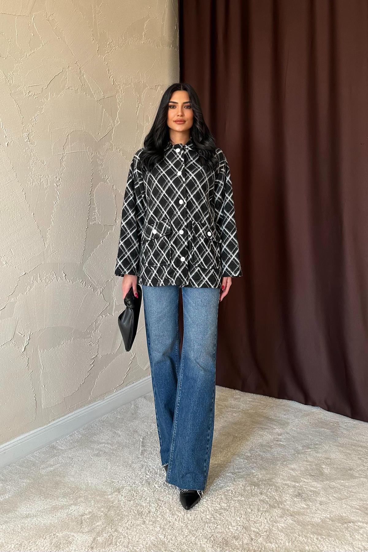 Polar Baklava Ekose Ceket