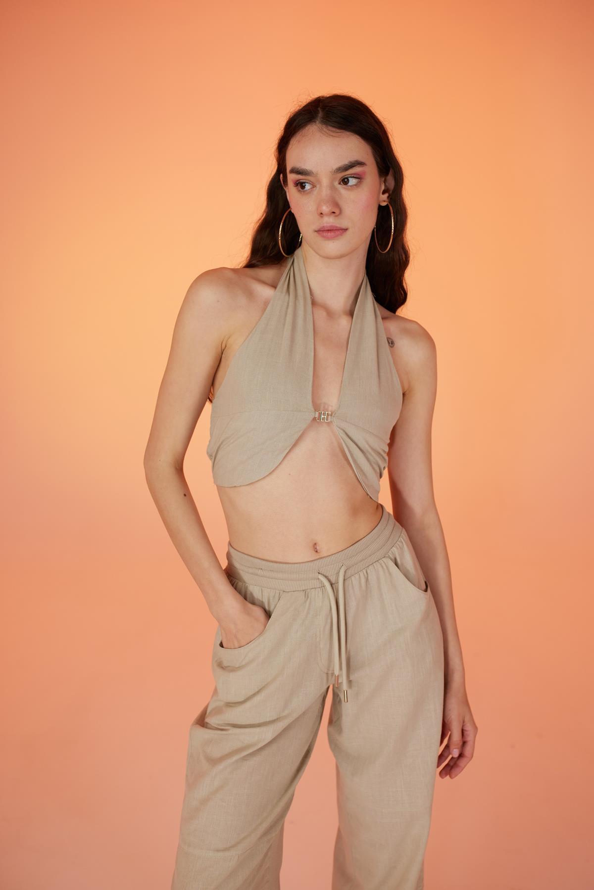 Markano Rise Bluse Mit Zubehör Beige