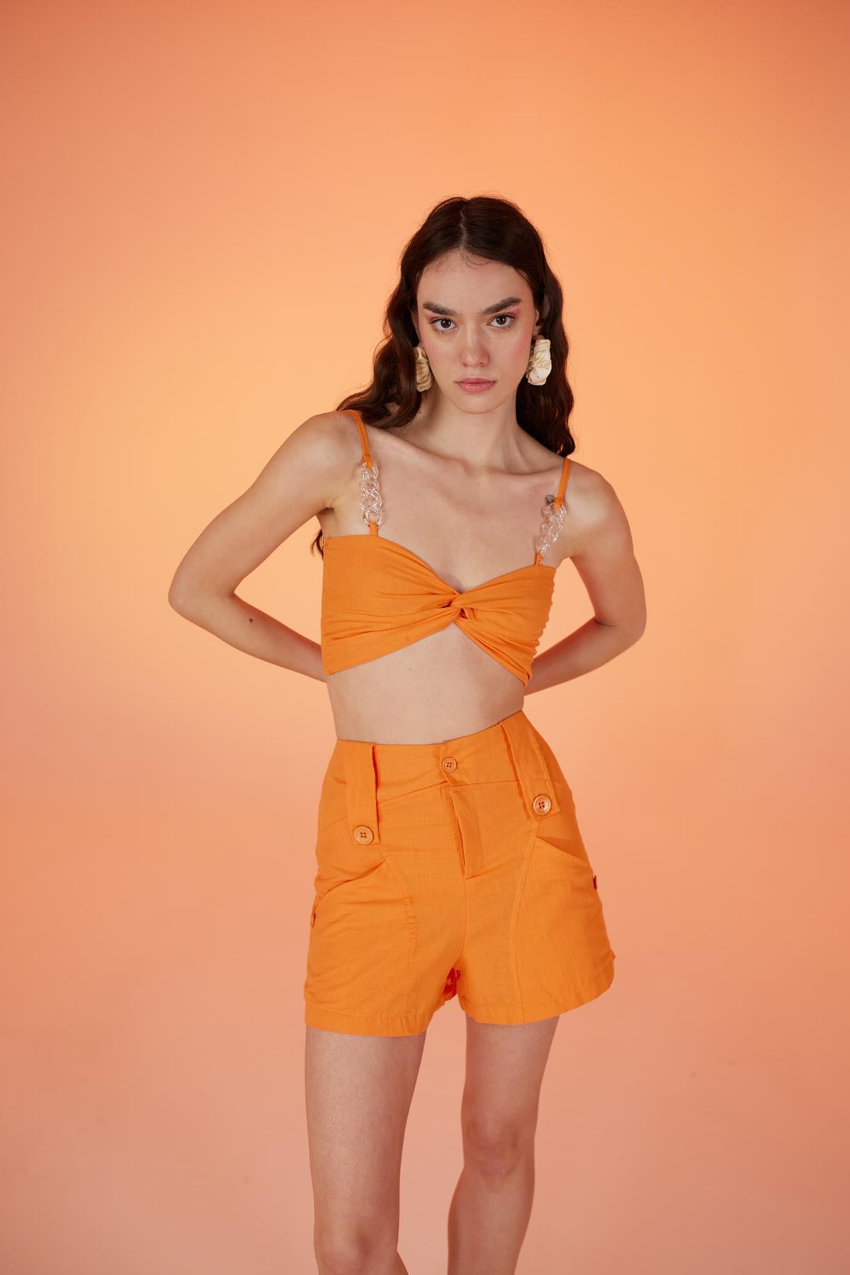 Markano Rise Kettenbluse Orange