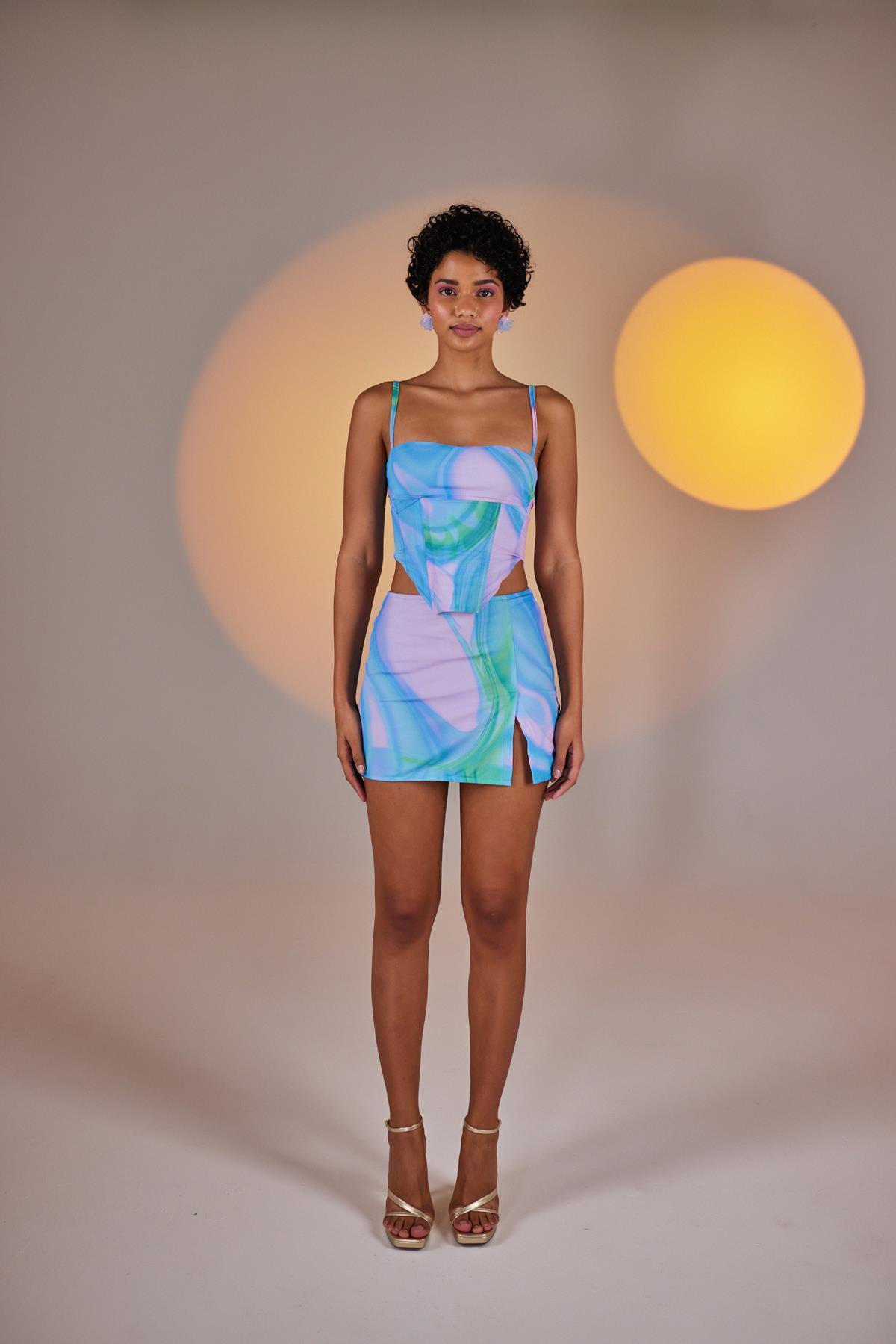 Блузка Маркано Сьерра синего цвета