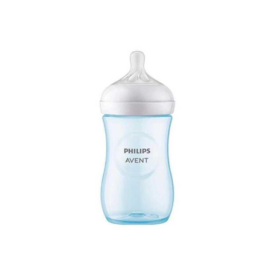 AVENT SCY903/21 BİBERON NATUREL MAVİ 260ML 1M+