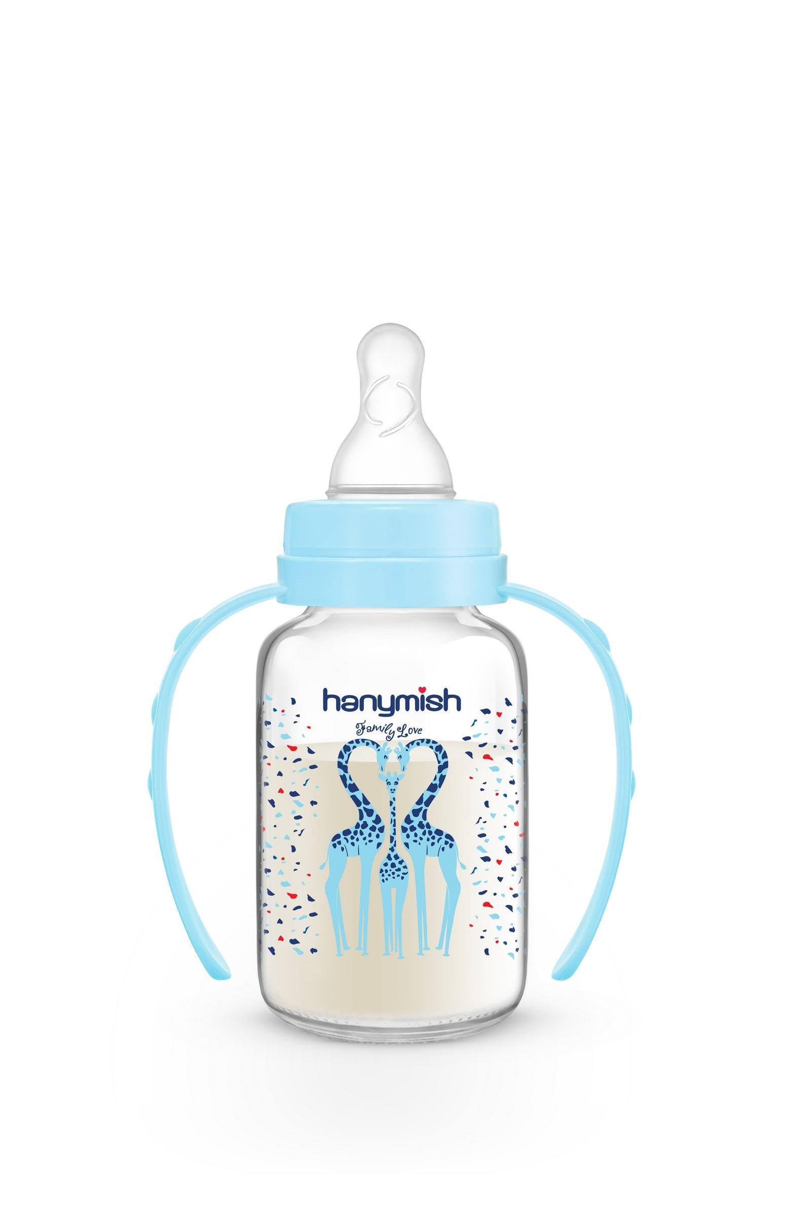 HANYMİSH 403 BİBERON CAM KULPLU 125ML. 0-6AY