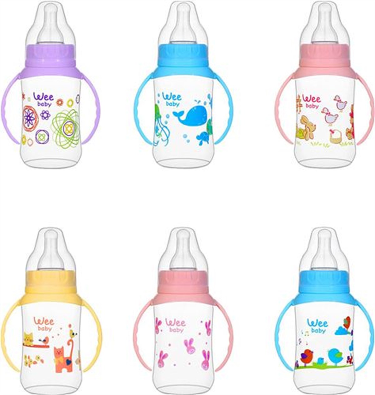 Wee Baby 744 Kulplu PP 150 ml Biberon