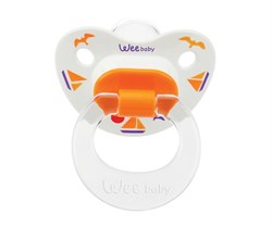 Wee Baby 833 Silikon Desenli Damaklı Emzik. No:1