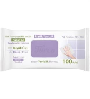 BABY TURCO ISLAK HAVLU YÜZEY TEMİZLİĞİ LAVANTA 100