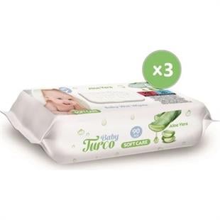 BABY TURCO ISLAK MENDİL 3X90LI ALOE VERA