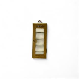 BİSTYLE 10131 ÇORAP SOKET 5Lİ BASIC EKRU 0-6 AY