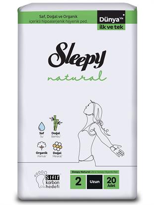 SLEEPY PED NATURAL SÜPER ECO UZUN 20Lİ