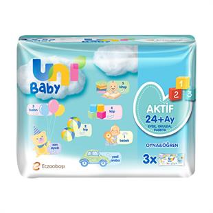 UNİ BABY ISLAK HAVLU 3LÜ OYNA-ÖĞREN AKTİF