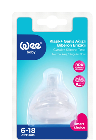 WEE 823 BİBERON EMZİĞİ SİLİKON NORMAL AKIŞ NO:2