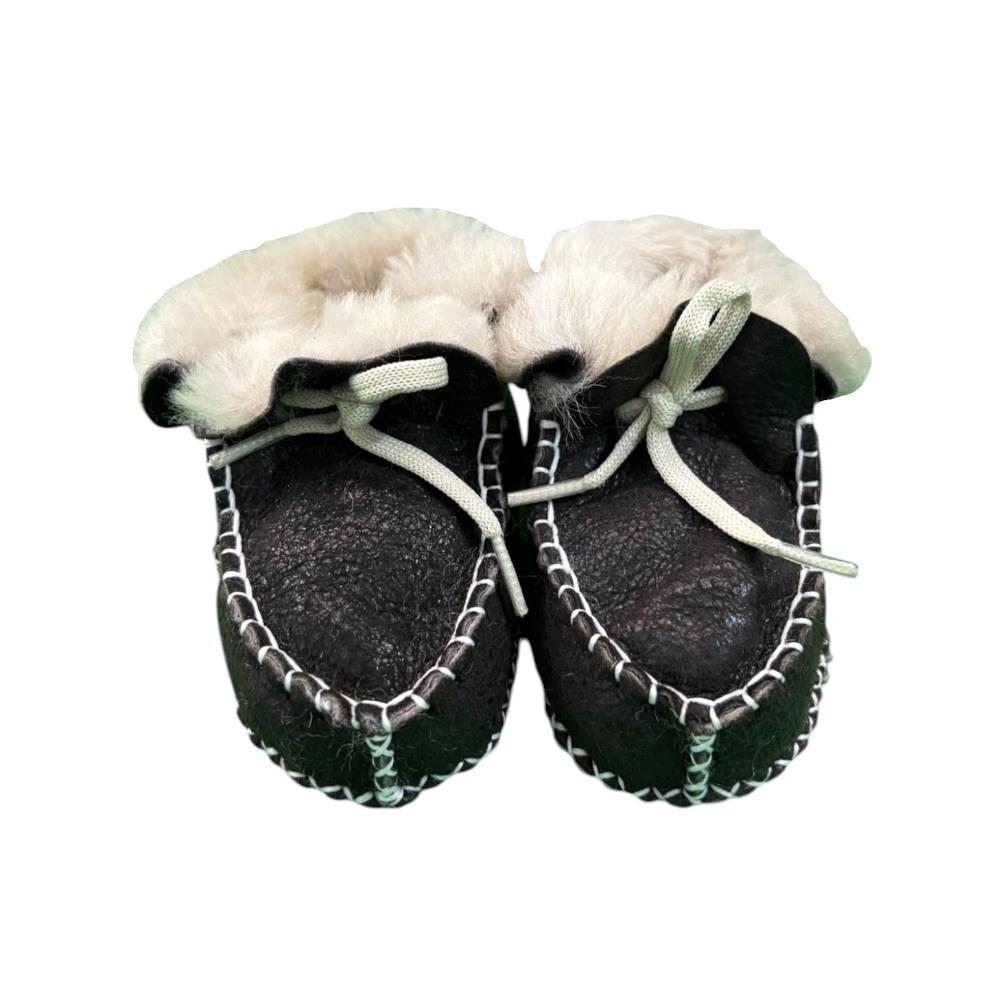 BEBESSİ B-3134 PATİK DERİ BAĞCIKLI PELUŞ
