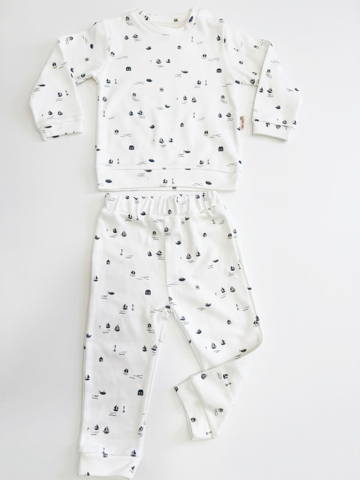 GORUSH 5140 PİJAMA PENYE BASKILI U.KOL 12-24AY