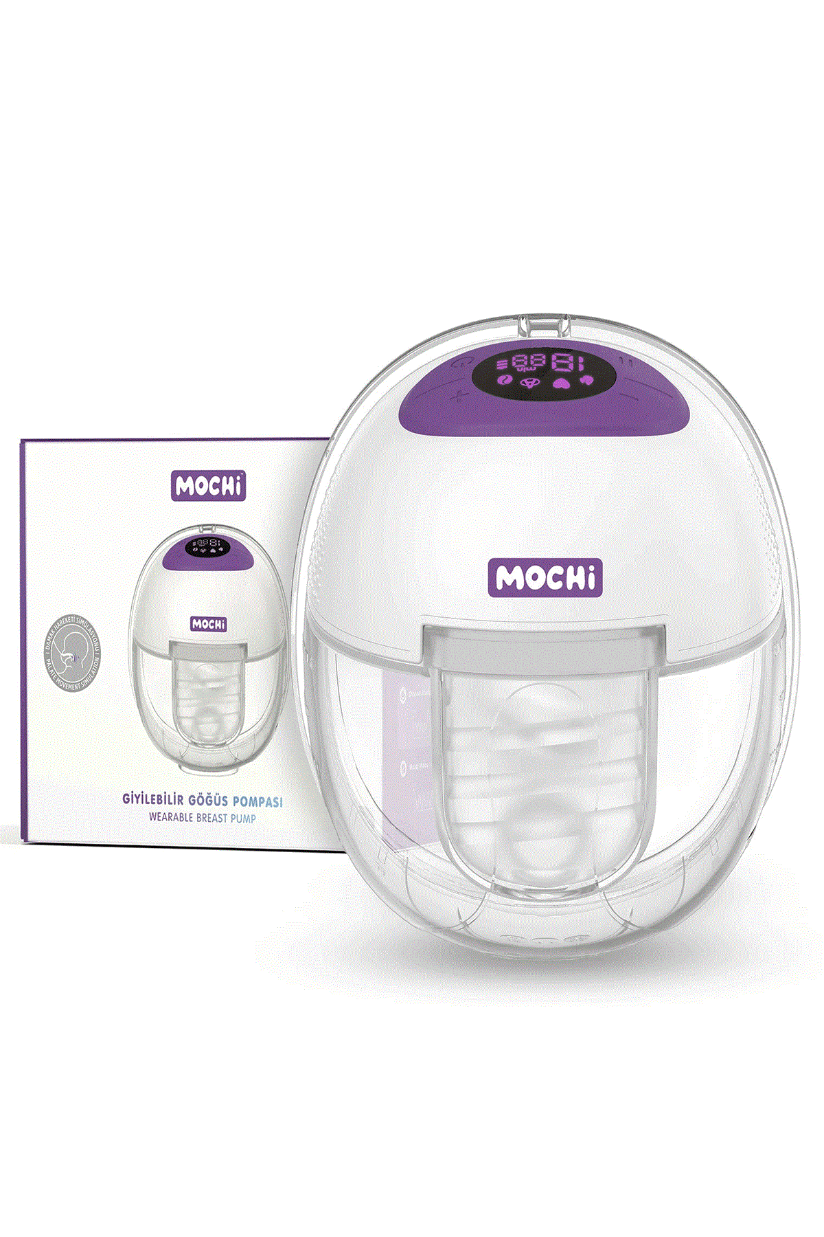 MOCHİ TEKLİ GİYİLEBİLİR ELEKTRİKLİ GÖĞÜS POMPASI