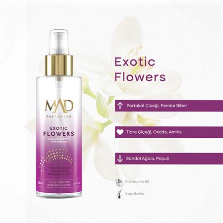 Mad Exotic Flowers 160 ml Saç Parfümü