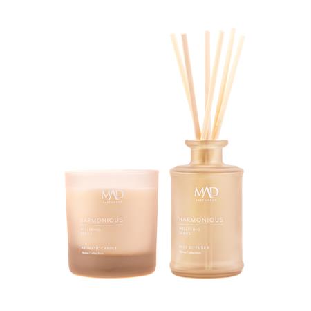 Mad Wellbeing Harmonious 190 ml Ortam ve 200 gr Mum Seti