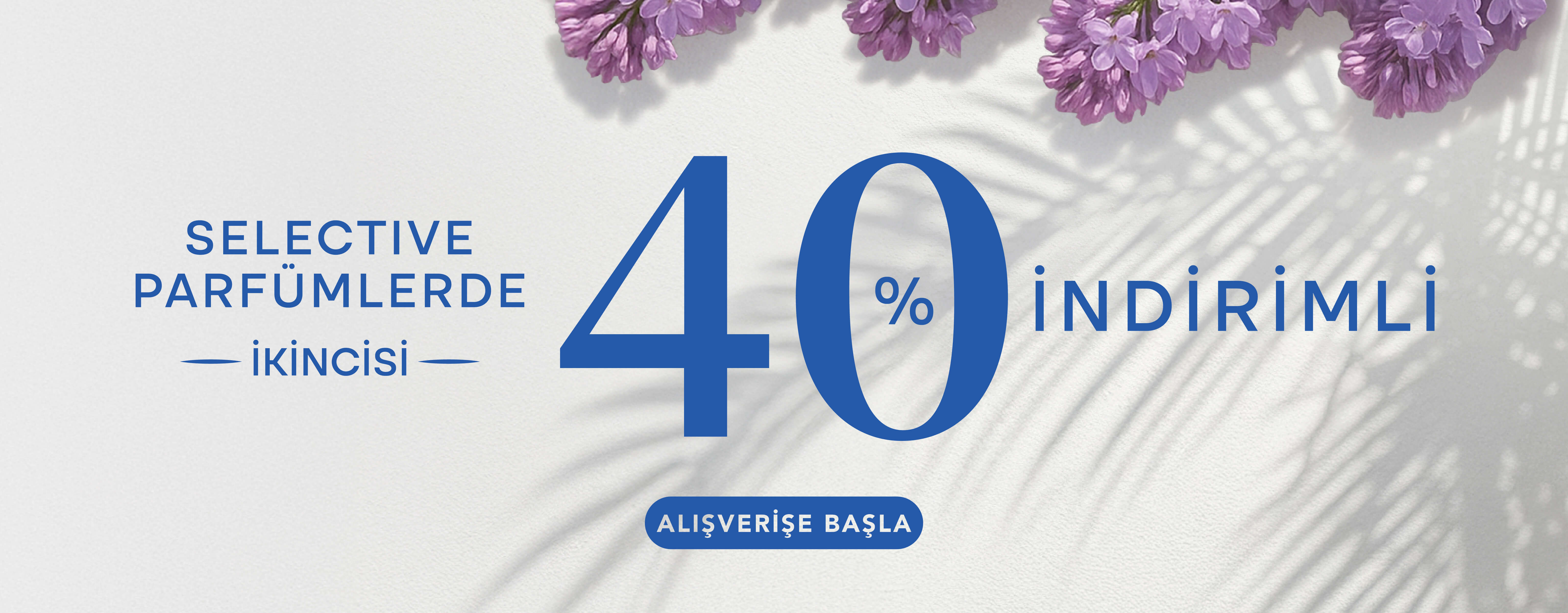 Seçili Selective Parfümlerde İkincisi %40 İndirimli