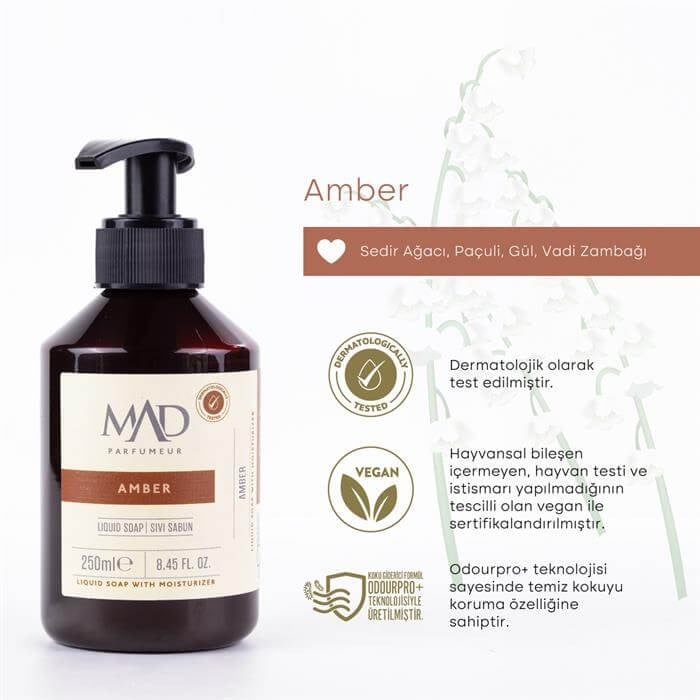 Mad Amber Sıvı Sabun 250 mlMAD ParfumeurSıvı Sabun