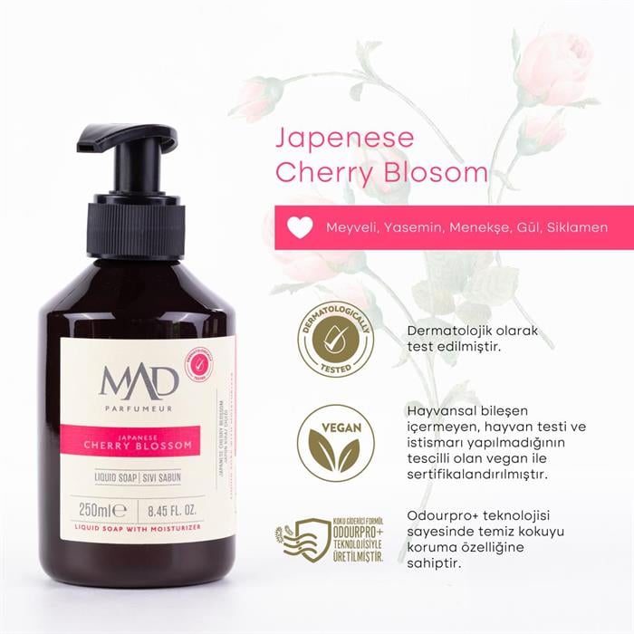 Mad Japanese Cherry Blossom Sıvı Sabun 250 mlMAD Parfumeur250 ml