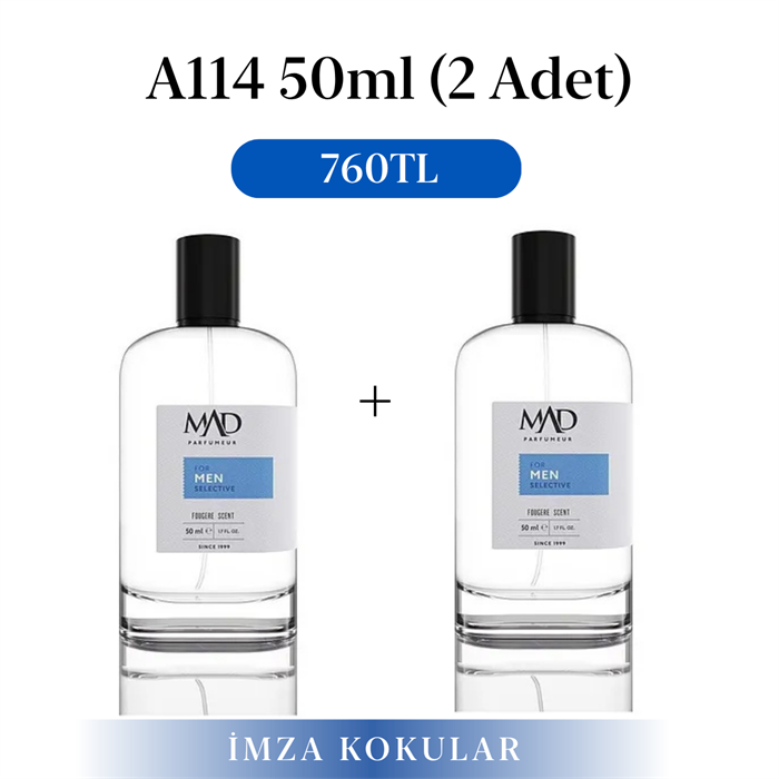 Mad Parfüm 2 Adet 50 ml A114 Selective Parfüm SetiMad ParfümSelective