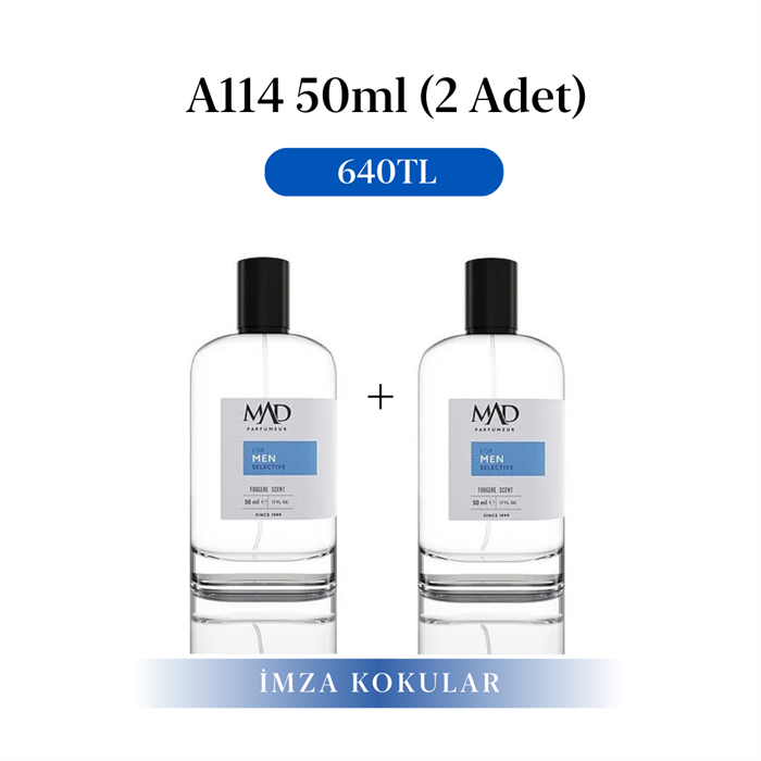 Mad Parfüm 2 Adet 50 ml A114 Selective Parfüm SetiMad Parfüm50 ml