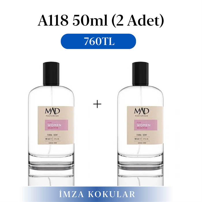 Mad Parfüm 2 Adet 50 ml A118 Selective Parfüm SetiMad ParfümSelective