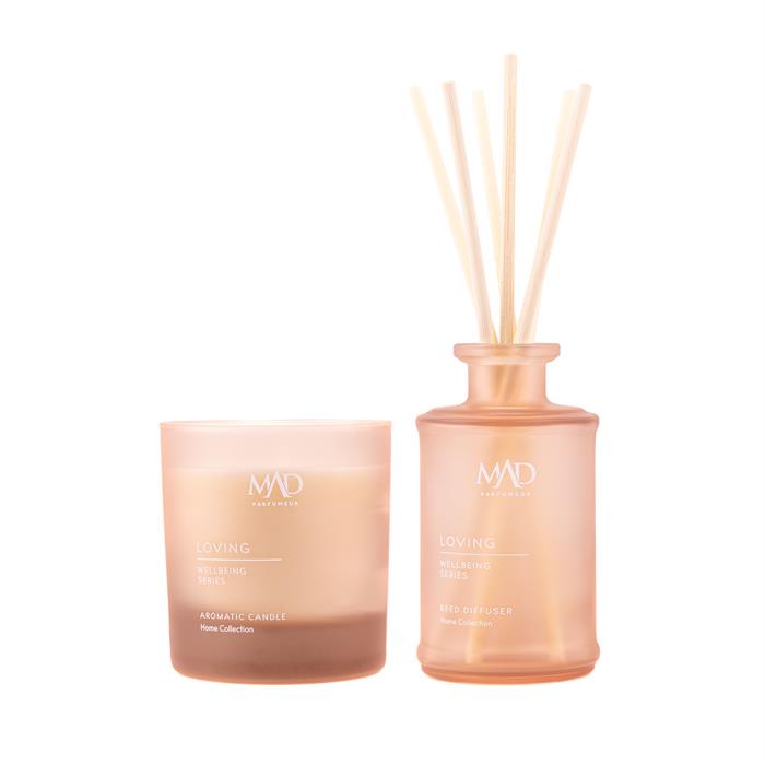Mad Wellbeing Loving 190 ml Ortam Kokusu ve 200 gr Mum Seti