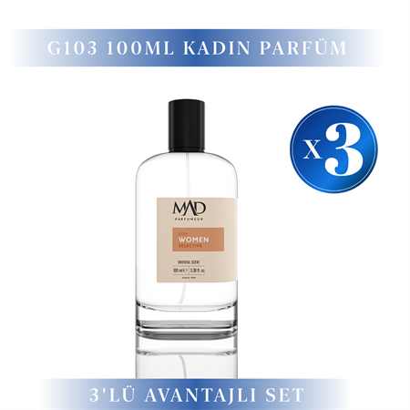 Mad Parfüm 3 Adet 100 ml G103 Selective Kadın Parfüm SetiMad Parfüm100 ml