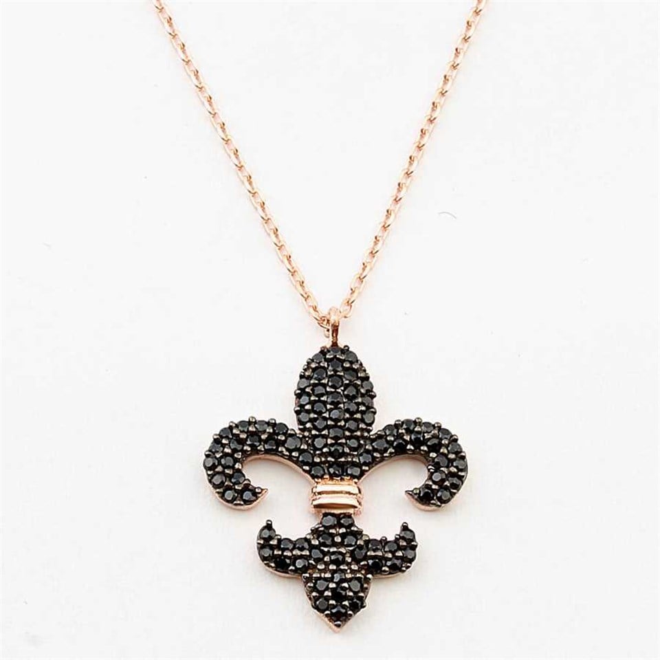 ​Welch in 925 Sterling Silver Flora Flower Nobility Symbol Necklace