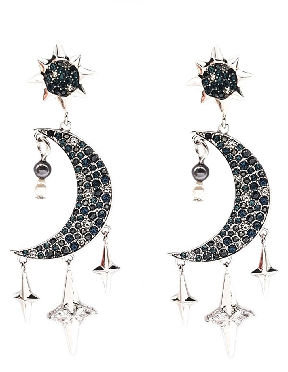 ​Welch Ay Yıldız Swarovski Taşlı Küpe