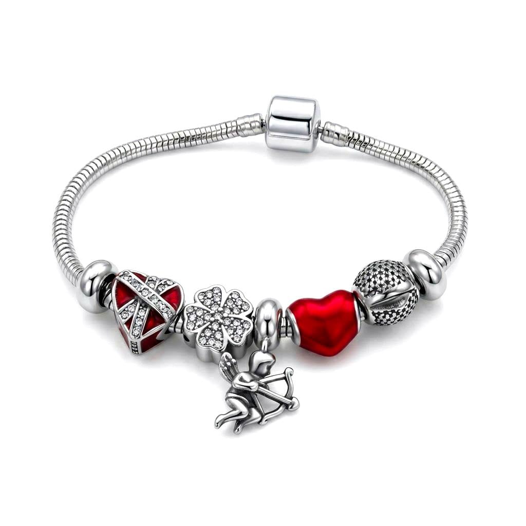 ​Welch Çelik Aşk Eros Kalp Charm Bileklik
