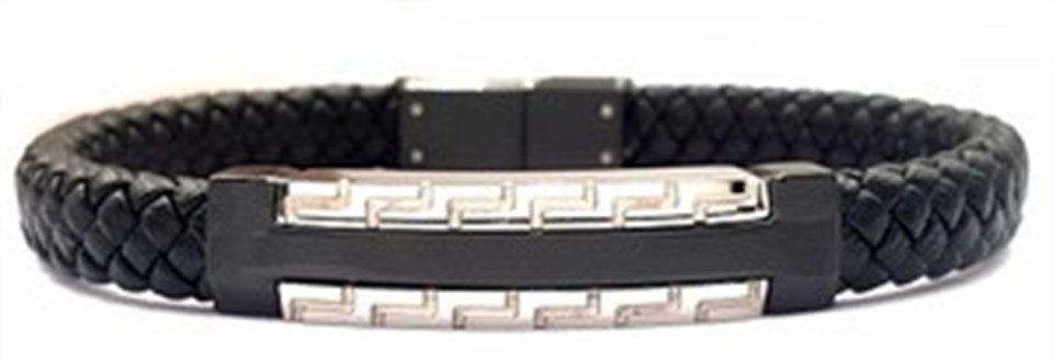 ​​Welch Çelik Erkek Deri Bileklik