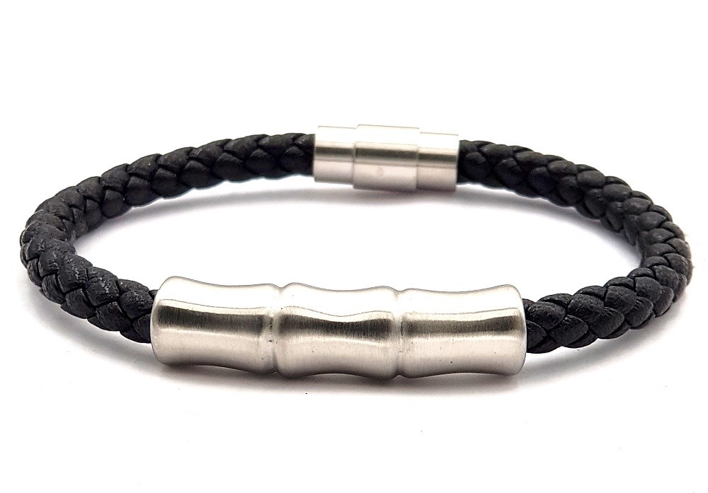 ​​Welch Çelik Erkek Deri Bileklik