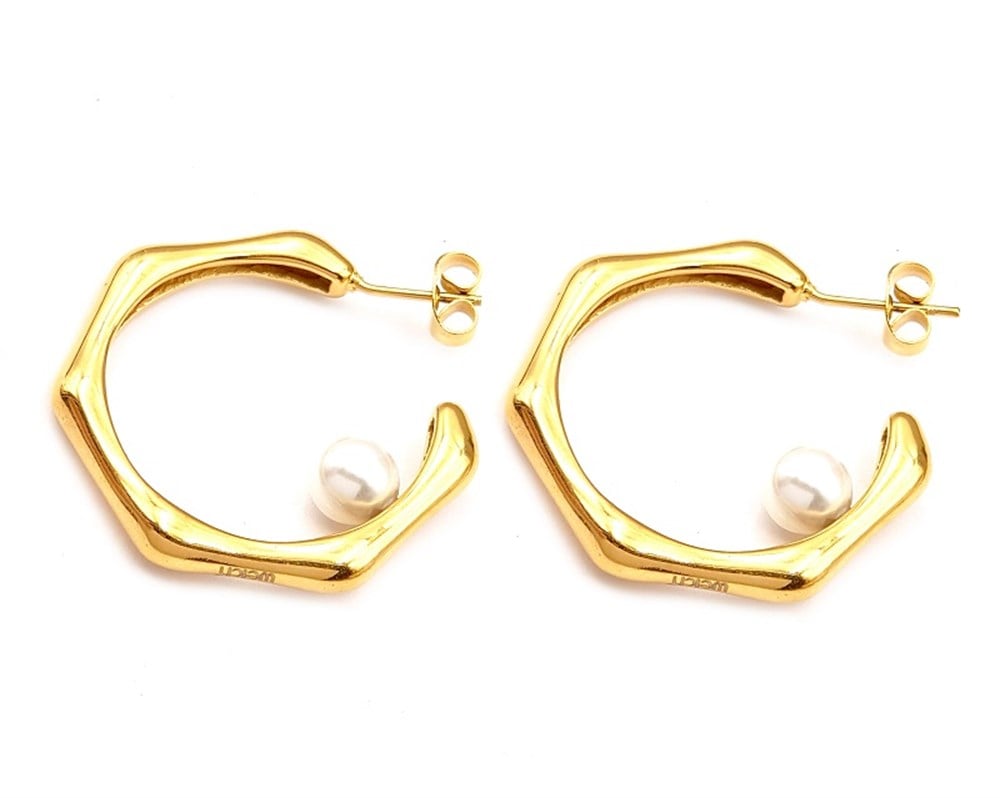 ​​​​​​​Welch Çelik İncili Küpe