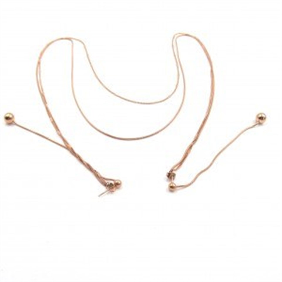 ​Welch Çelik Küpeli Dekolte Kolye