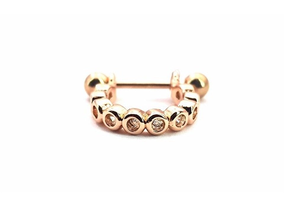 ​​​​​​​​​​​Welch Çelik Taşlı Burun Hızma Piercing