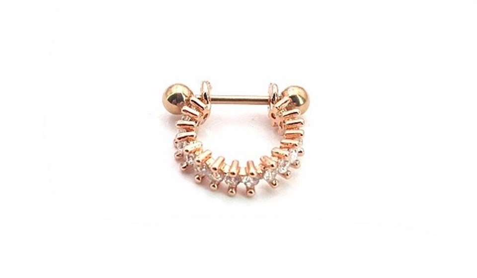 ​​​​​​​​Welch Steel Stone Nose Stud Piercing