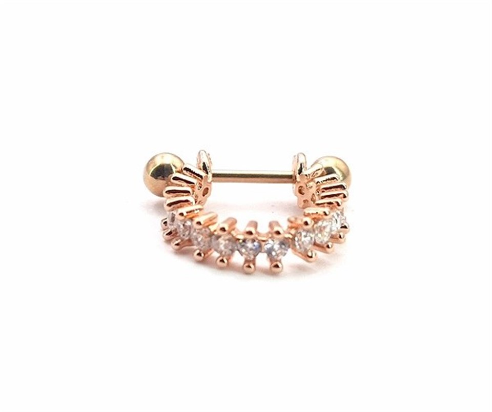 ​​​​​​​​Welch Steel Stone Nose Stud Piercing