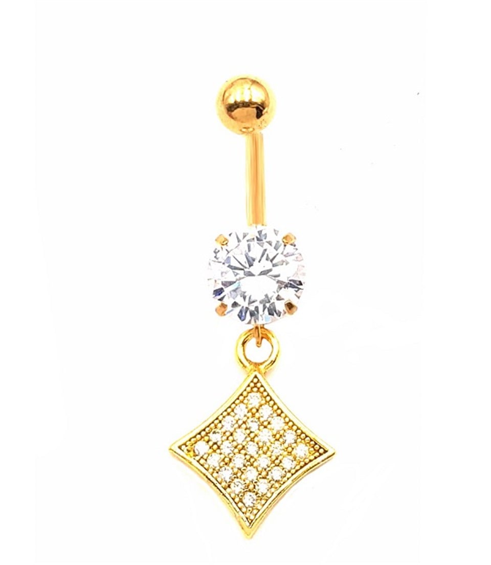 ​​Welch Çelik Taşlı Göbek Piercing