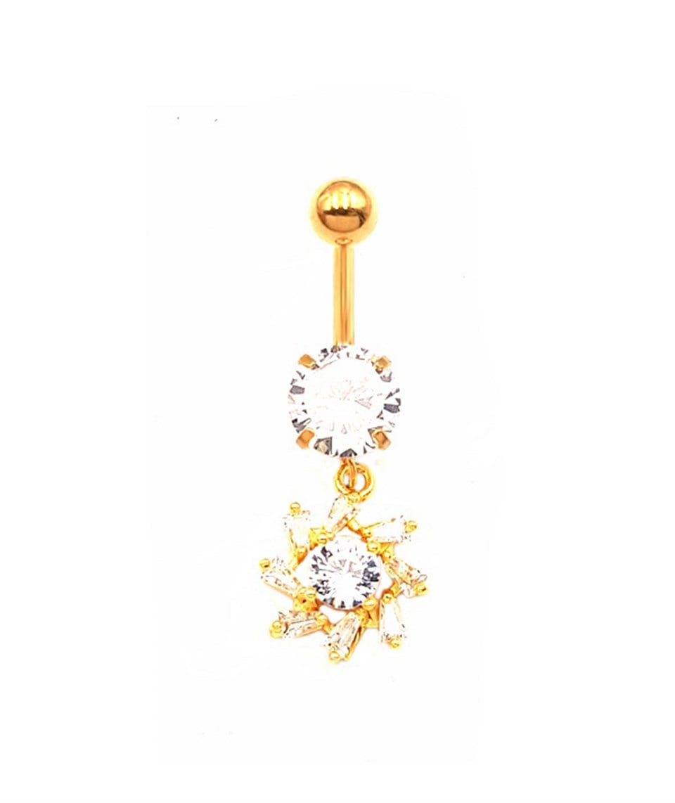 ​​Welch Çelik Taşlı Göbek Piercing