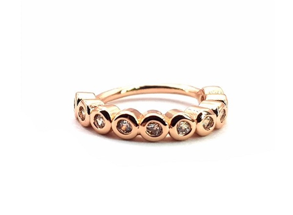 ​​​​​​​​Welch Steel Stone Hoop Nose Ear Piercing