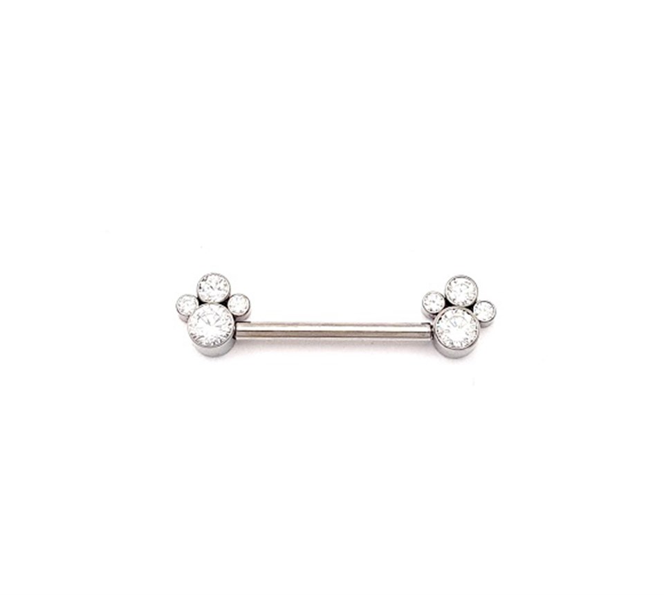 ​​Welch Çelik Taşlı Septum Gögüs Piercing