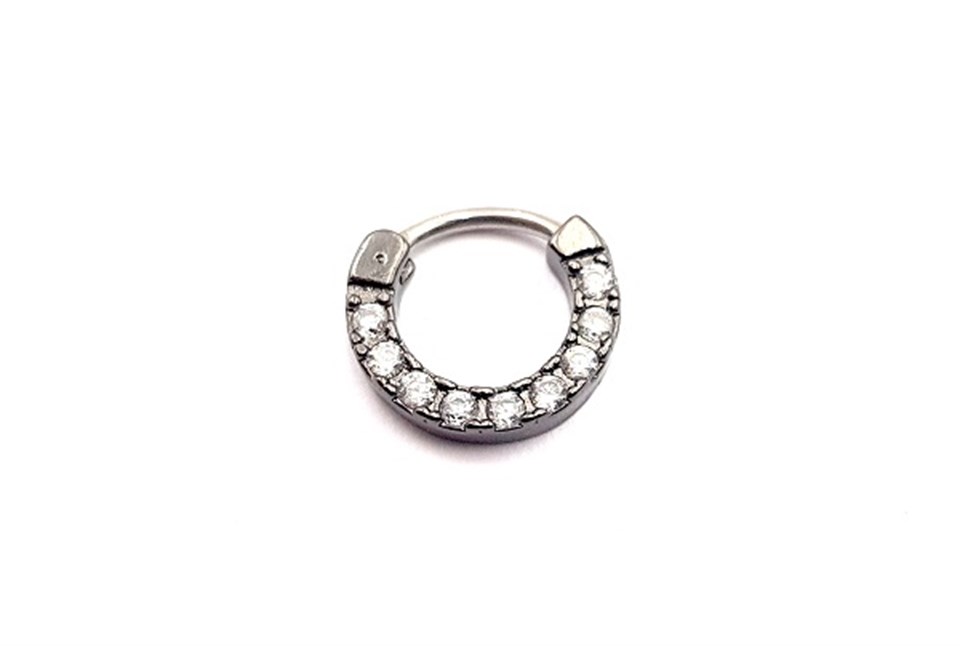 ​​Welch Çelik Taşlı Septum Halka Piercing