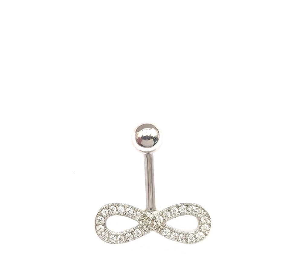​ Welch Çelik Taşlı Sonsuzluk Göbek Piercing