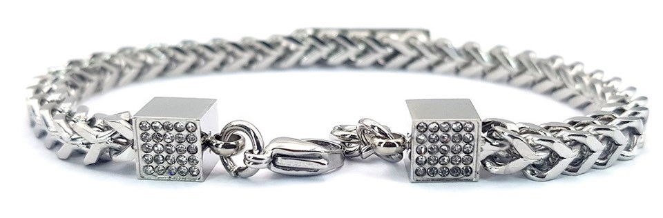 Welch Steel Stone Chain Bracelet